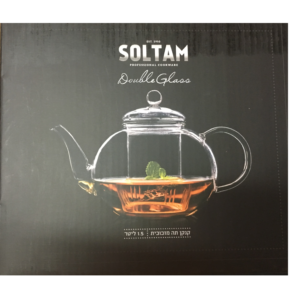 קנקן תה מזכוכית 1.8ליטר SOLTAM