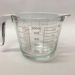 כוס מדידה זכוכית